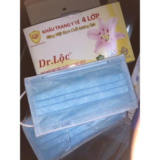 Khẩu Trang Y Tế 4 Lớp Dr.Lộc (HÀNG CÔNG TY)