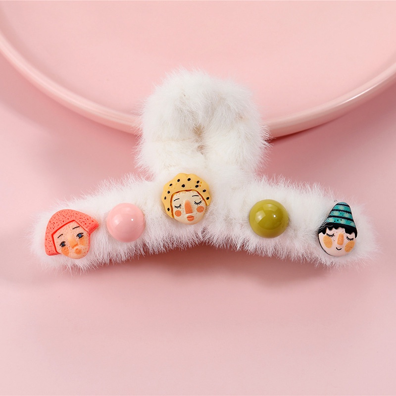 Kẹp tóc càng cua lông mềm nhiều hình ngộ nghĩnh dễ thương cute hạt me, Lémi accessories
