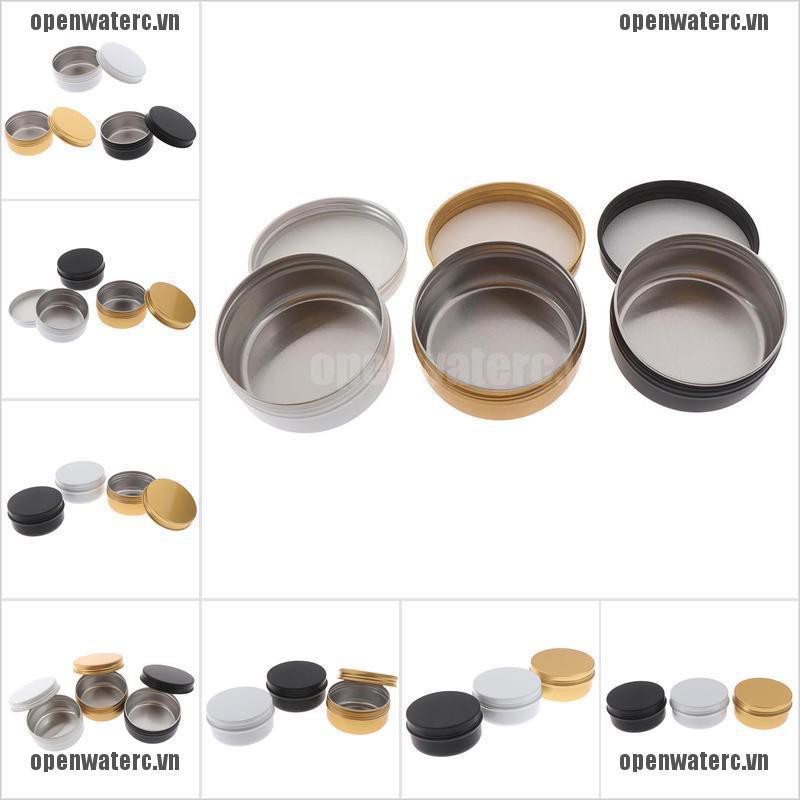 Hộp Đựng Son Môi Bằng Thiếc Hình Tròn Nhỏ Gọn Tiện Dụng