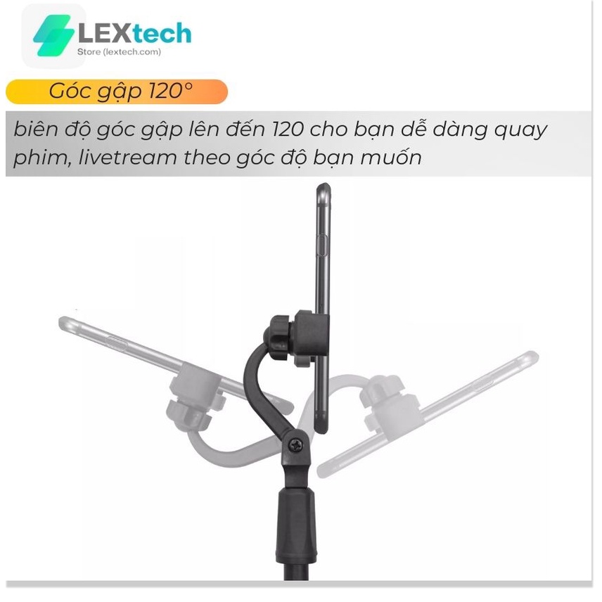 Giá đỡ điện thoại  livestream, quay video tiktok, núm xoay đa năng điều chỉnh mọi góc độ, chân đế nặng