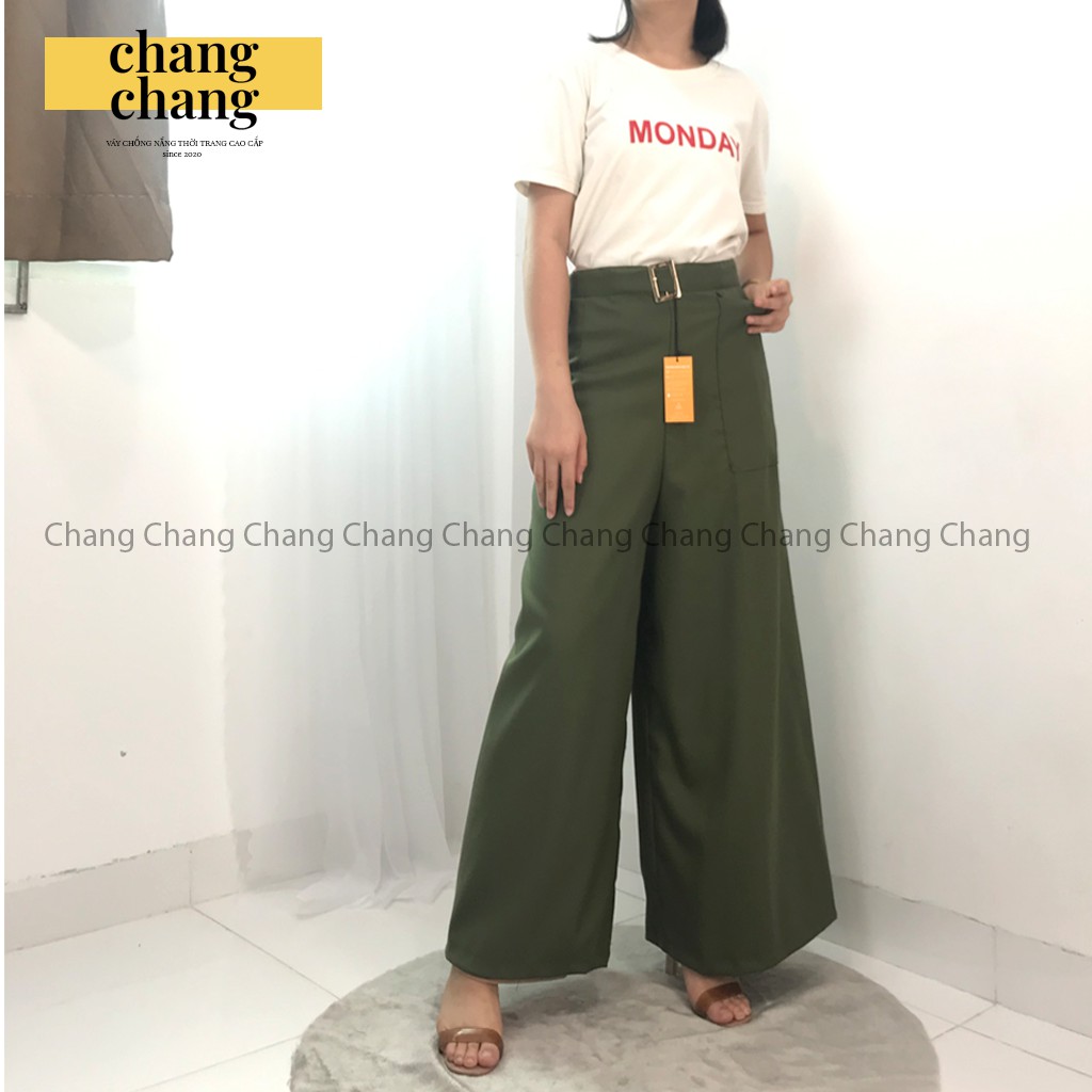 Quần Chống Nắng Thời Trang Thiết Kế Dán Lưng Cao Cấp  | Màu Rêu