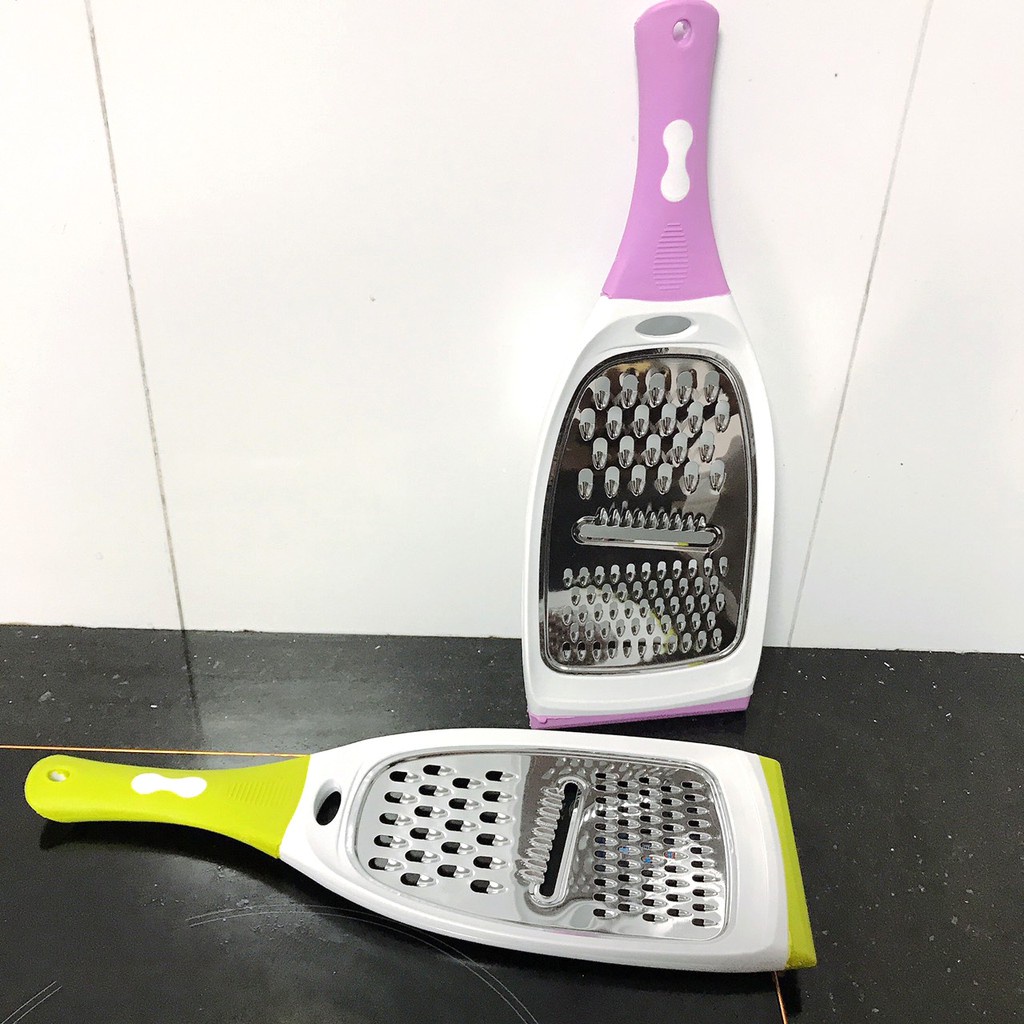 Dụng Cụ Nạo, Bào Rau Củ Đa Năng Bằng Nhựa Hình Vợt 3 in 1