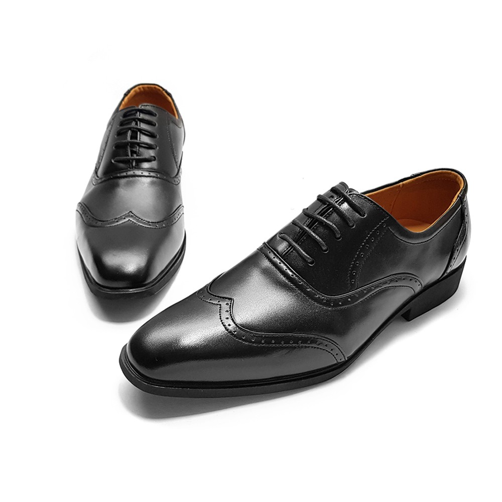 Giày công sở nam buộc dây da bò thật CS51D