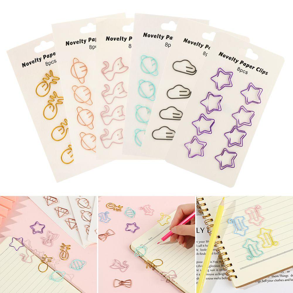 PISTA Set 8 Kẹp Giấy Tạo Hình Sáng Tạo Ngộ Nghĩnh