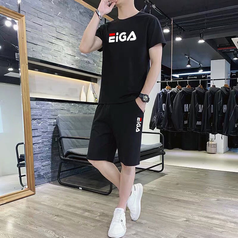❤️ GIÁ SỈ ❤️  Bộ Quần Áo Thun Mè Nam Nữ Ngắn Tay Mùa Hè Chữ In Ngưc Unisex Chất Liệu Thoáng Mát Co Dãn