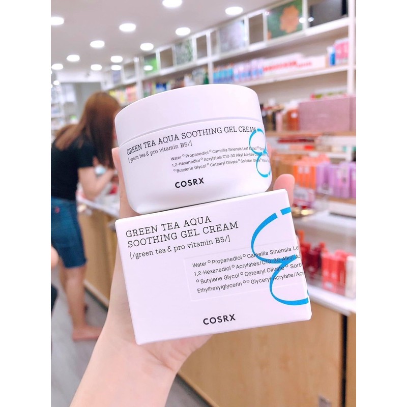 Kem Cosrx Green Tea B5 dưỡng ẩm phục hồi da dầu mụn