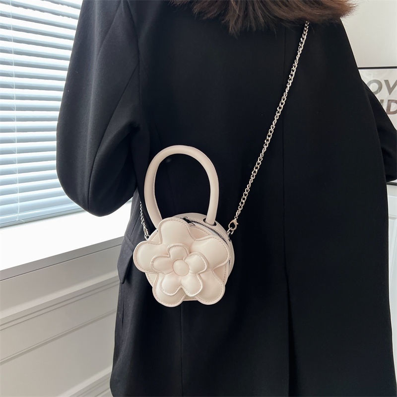 Túi Đeo Chéo Mini Hình Tròn Phối Dây Xích Phong Cách Mới Mùa Hè 2022 Dễ Phối Đồ Bán Chạy