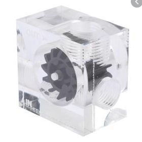 Chỉ Báo Dòng Chảy Ren Bền/4 Inch, Acrylic Cho Ống Làm Mát Máy Tính màu Đen