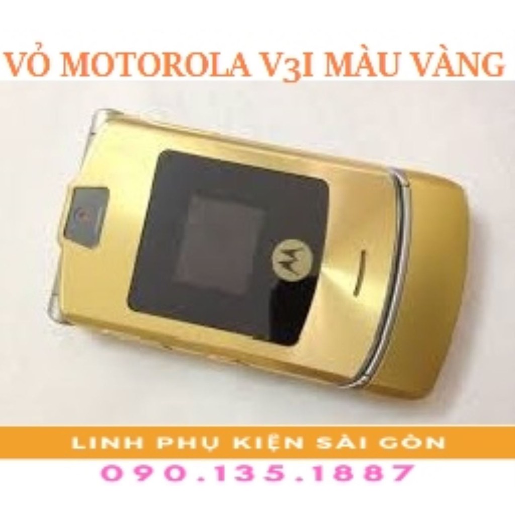 VỎ MOTOROLA V3I MÀU VÀNG
