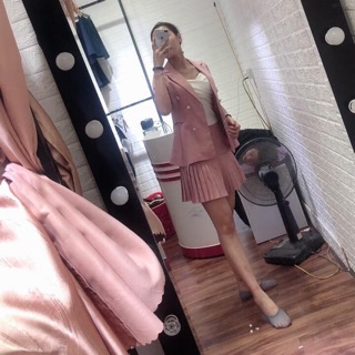 Set vest hồng
