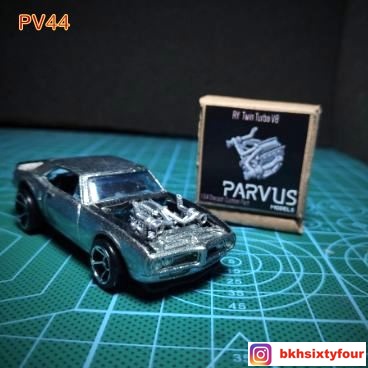Mô Hình Động Cơ Turbo V8 Tỉ Lệ 1:64 Parv44 RY Twin Turbo