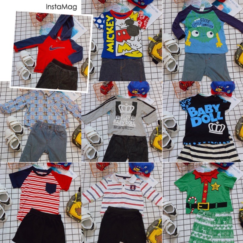 (TREEM 7) THANH LÝ BỘ BÉ QUẦN ÁO BÉ SIZE 80