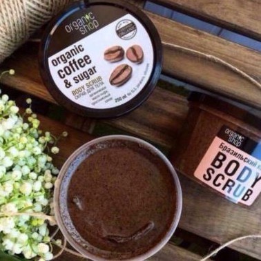 Tẩy da chết body 💖FREESHIP💖 Tẩy tế bào chết toàn thân Organic coffee & sugar Nga