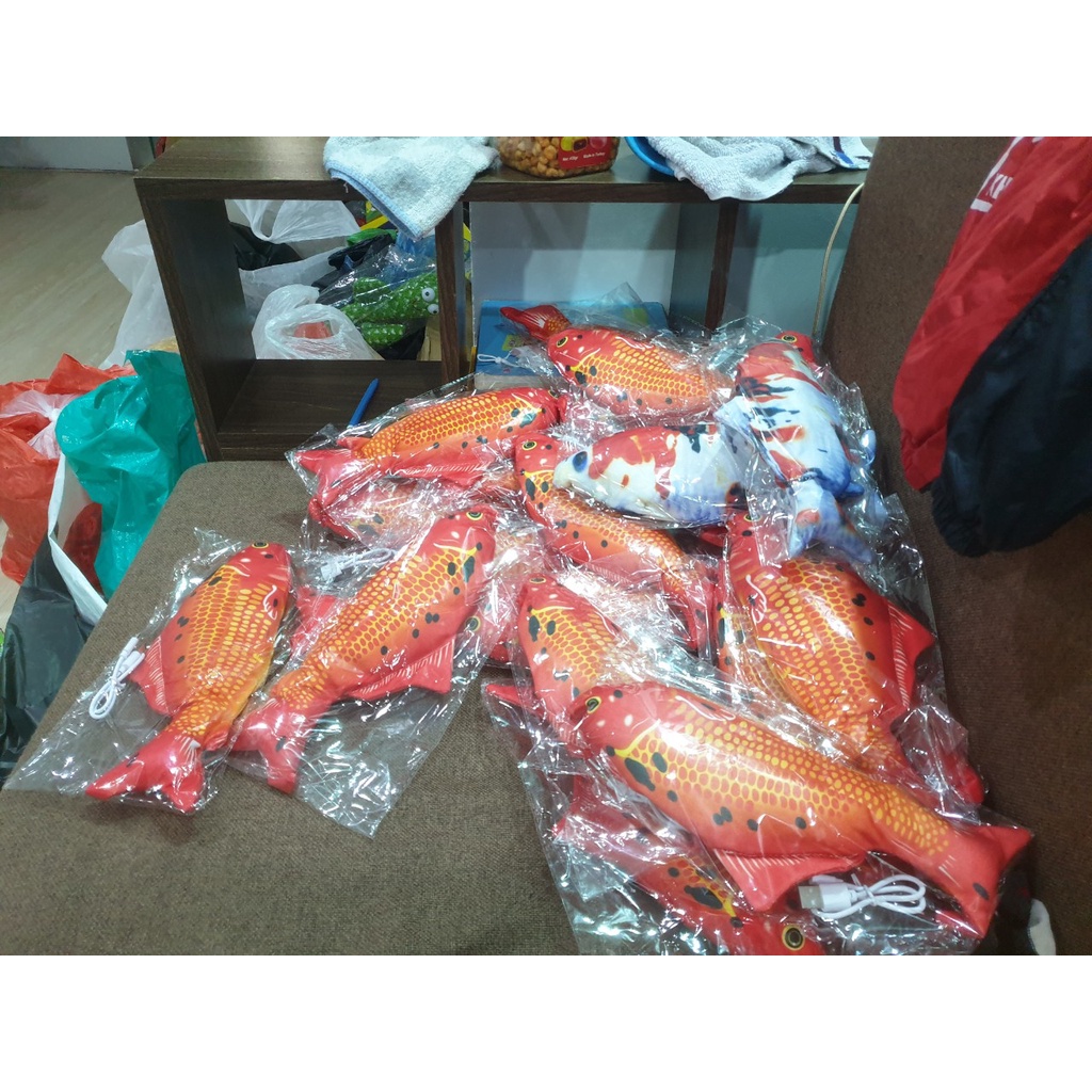Đồ chơi cá nhảy sạc điện tặng kèm dây sạc, Đồ chơi cá nhảy sạc điện siêu hot TikTok phù hợp với mọi lứa tuổi
