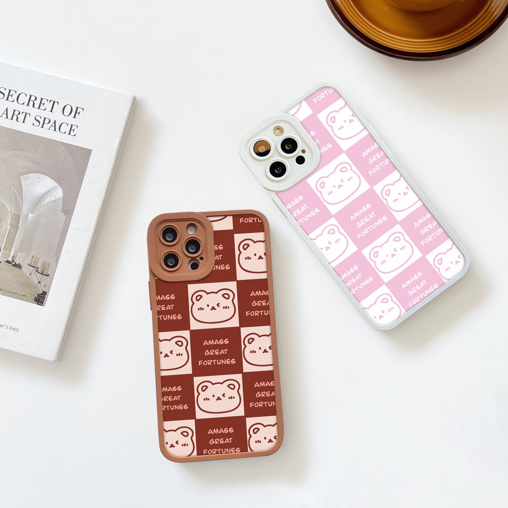 Ốp lưng iphone cạnh vuông lỗ camera gấu fotune 6s/6splus/7/7plus/8/8plus/x/xr/xs/11/12/13/pro/max/plus/promax-Awifi R1-1 | BigBuy360 - bigbuy360.vn