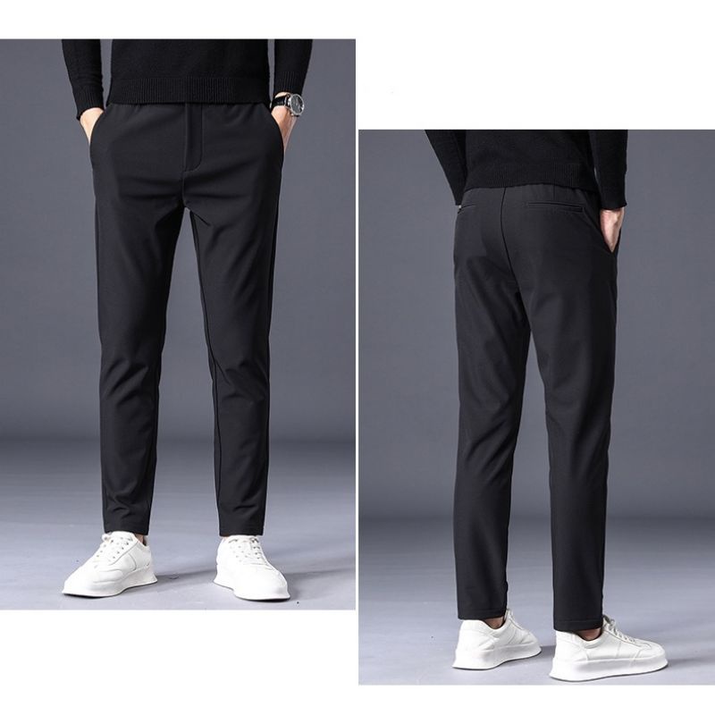 Quần Âu Nam Cao Cấp Lưng Chun Big Size Phong Cách Lịch Lãm Phối Được Mọi Loại Đồ