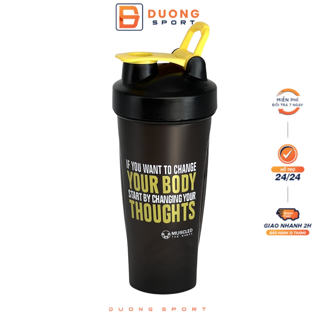 Bình Nước Tập Gym, Thể Thao Có Con Lắc Lò Xò Tiện Lợi Dương Sport BN0004 750ml