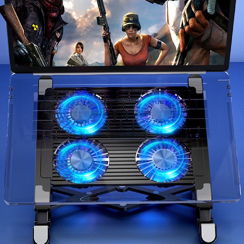 Giá Đỡ Laptop Di Động Kèm Quạt Tản Nhiệt Có Thể Tháo Rời Tiện Dụng Cho Notebook