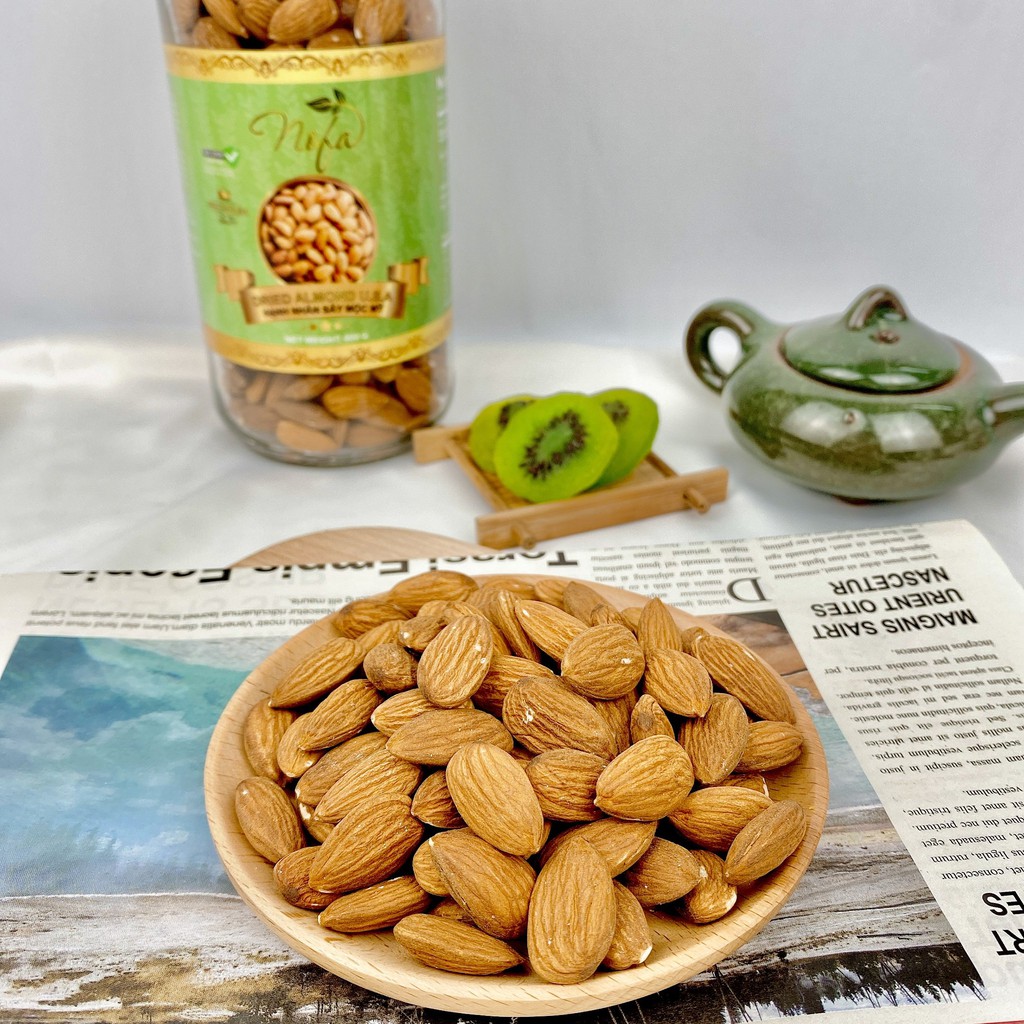 600g Hạnh nhân sấy nguyên vị thơm giòn, Giảm cân, Ăn Kiêng, Keto - Nhập khẩu Mỹ