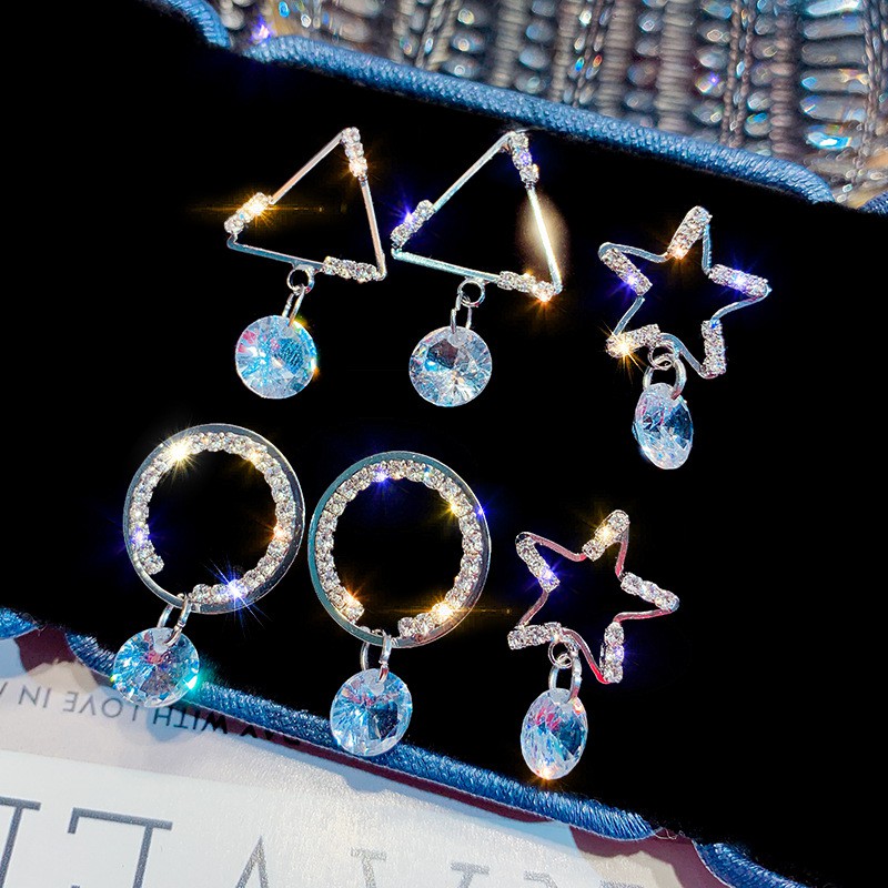 BÔNG TAI BẠC 925_ZIRCON_HÌNH HỌC_ĐƠN GIẢN _M1050