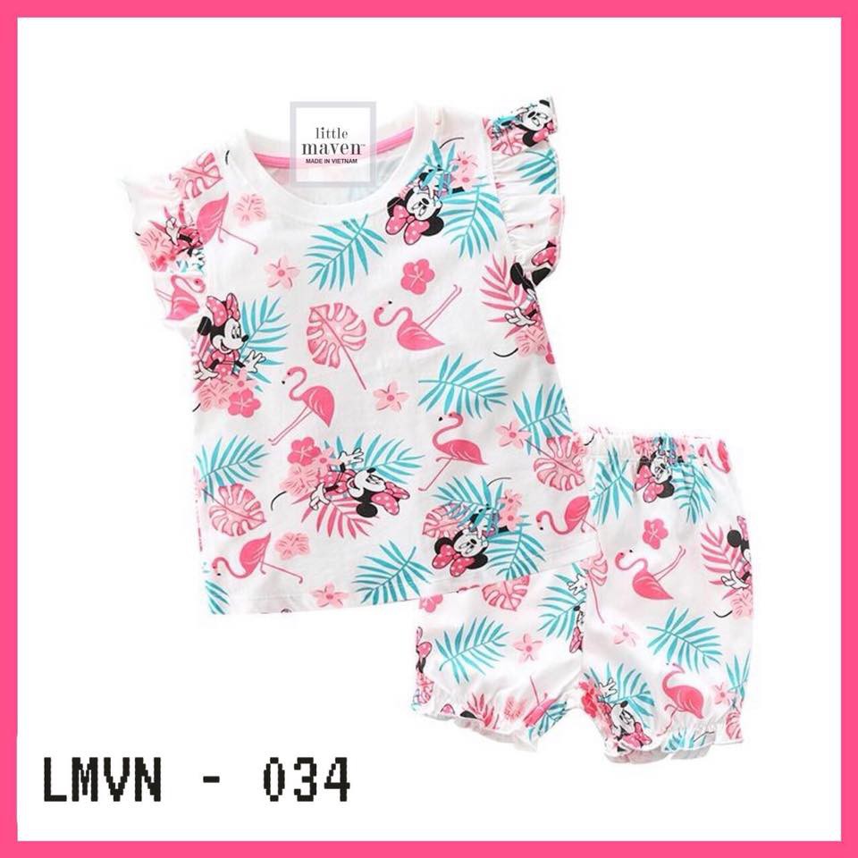 BỘ COTTON CỘC TAY LITTLE MAVEN 2020 - ALBUM SỐ 4