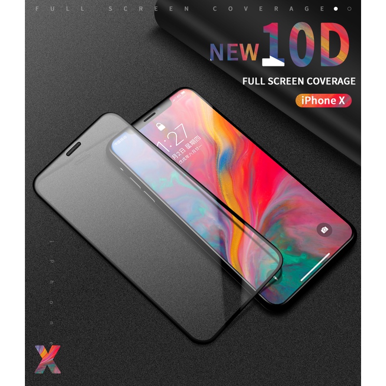 Kính Cường Lực 10D Bảo Vệ Toàn Màn Hình Cho iPhone 13 12 11 Pro Max 6 7 8 Plus XR X XS