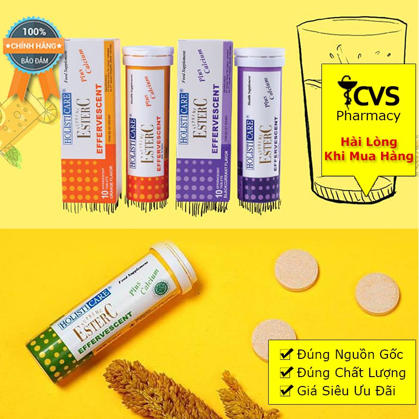 Viên Sủi Ester C / Ester-C - Bổ Sung Vitamin C Thế Hệ Mới Tăng Cường Sức Đề Kháng | BigBuy360 - bigbuy360.vn
