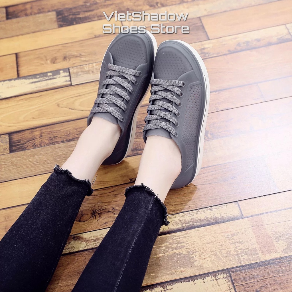 Sneaker nữ - Giày thể thao nữ bằng nhựa - Chất liệu PVC, đế cao su TPU êm, mềm, không ngấm nước -Mã SP HH1925