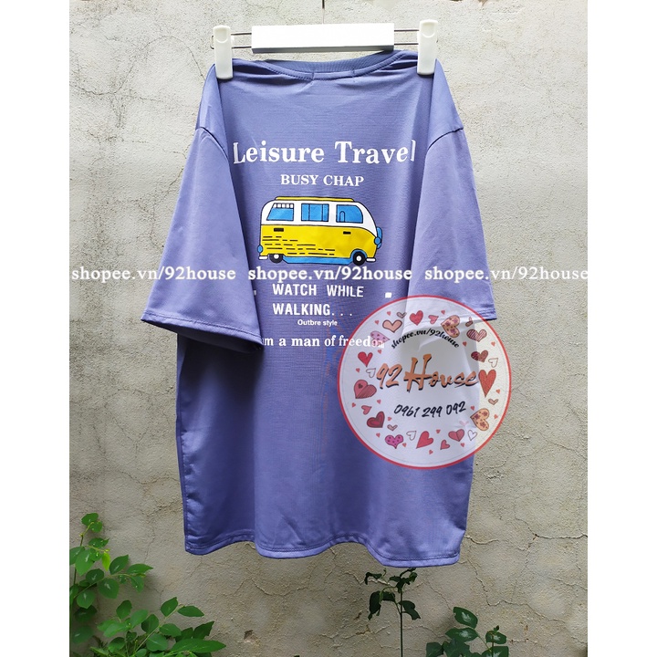 Áo thun nam nữ phông rộng / Áo phông unisex tay lỡ xe bus