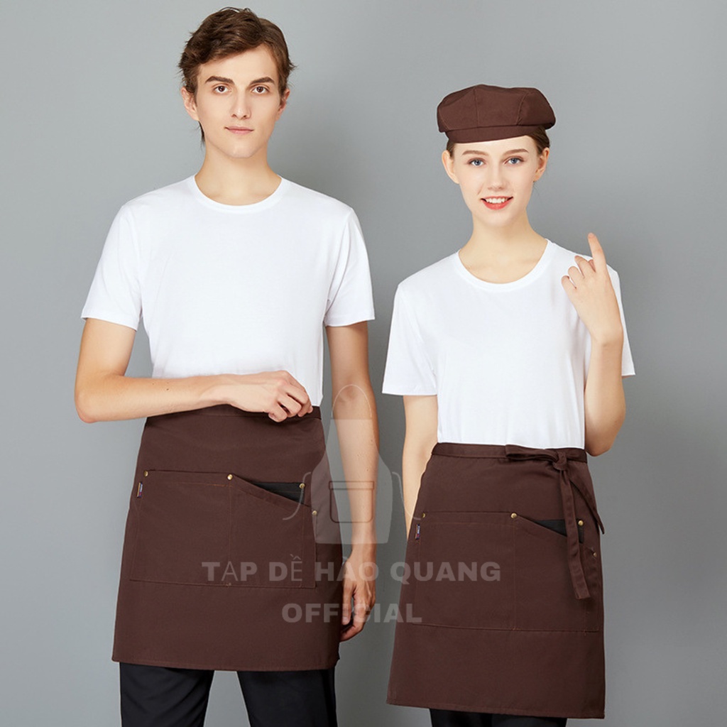 Tạp Dề cao cấp HÀO QUANG cho nhân viên pha chế , nhân viên phục vụ ,đầu bếp  dáng ngắn