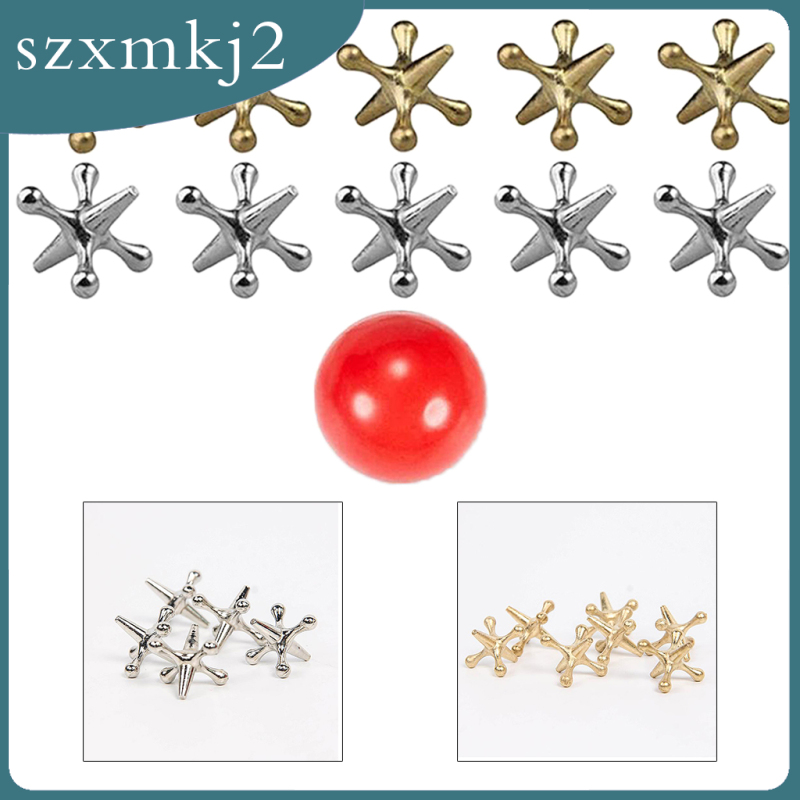 [szxmkj2] Đồ Chơi Bóng Jackst Năm Viên Đá Cổ Điển Xương Khớp Ngón Tay Dễ Thương Cho Trẻ Em