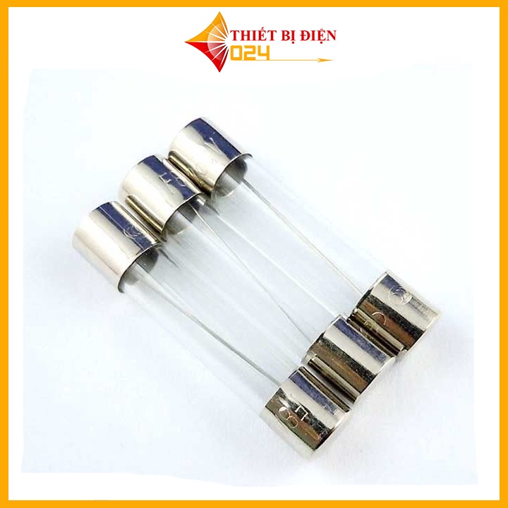 Bộ 10 Cầu chì ống thuỷ tinh 250v 5x20mm