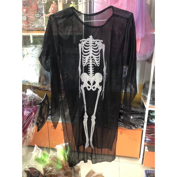Áo bộ xương hóa trang Halloween dài 94cm cho bé từ 4-8 tuổi