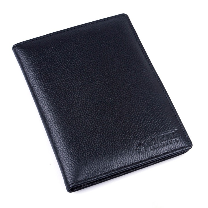 Ví đựng passport da bò Huy Hoàng màu đen HP9105