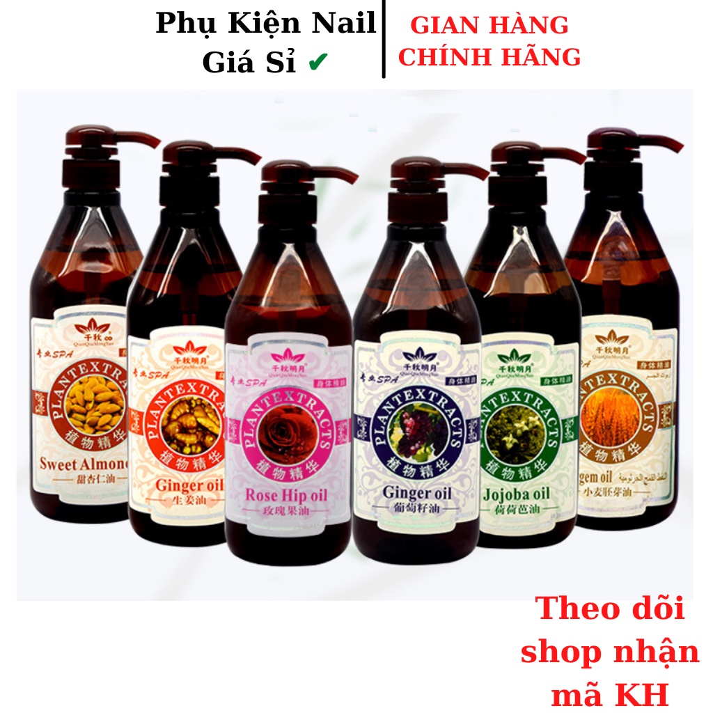 Tinh Dầu massage Body 800ML Thiên Nhiên