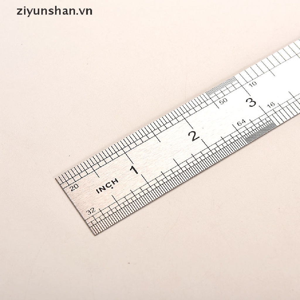 Thước Đo Hai Mặt Bằng Thép Không Gỉ ziyunshan 30cm 3CC