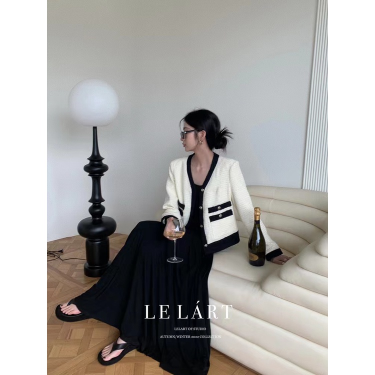 Đầm Nữ Tay Dài Nhấn Eo Phong Cách Thời Trang Pháp