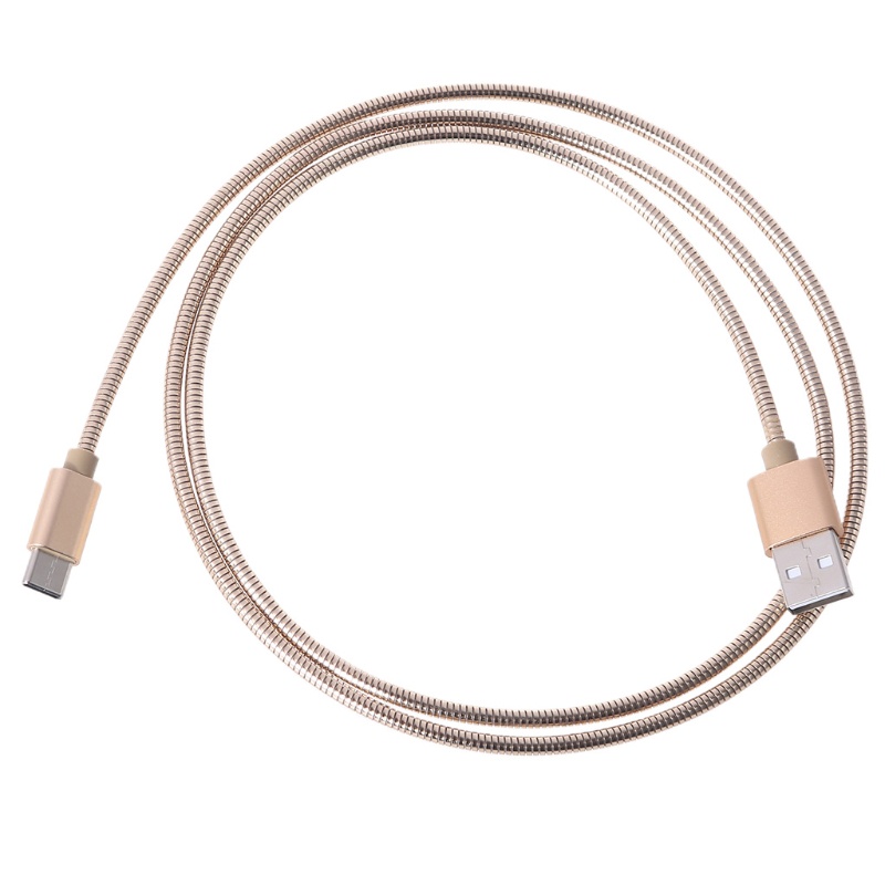 Cáp Sạc Nhanh USB Sang Type C Bằng Kim Loại Màu Bạc Go 5V 9V 12V