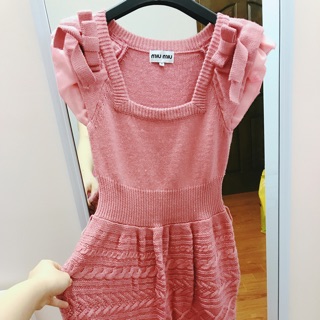 Váy len miu miu hàng cao cấp sz s