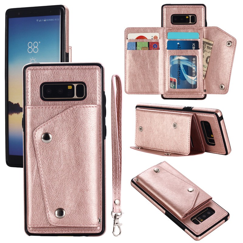 Bao da điện thoại bảo vệ toàn diện, tiện lợi và thời trang cho Samsung Note 8 Note 9 S9 S9 Plus S8 S8 Plus S7 S7 Edge | BigBuy360 - bigbuy360.vn