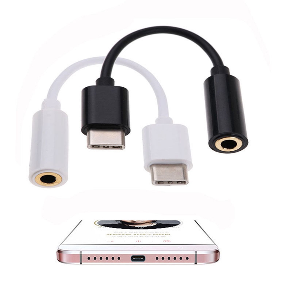 DLWLRMA Stereo Microphone Earphone USB 3.1 Converter Male To Female Audio Adapter