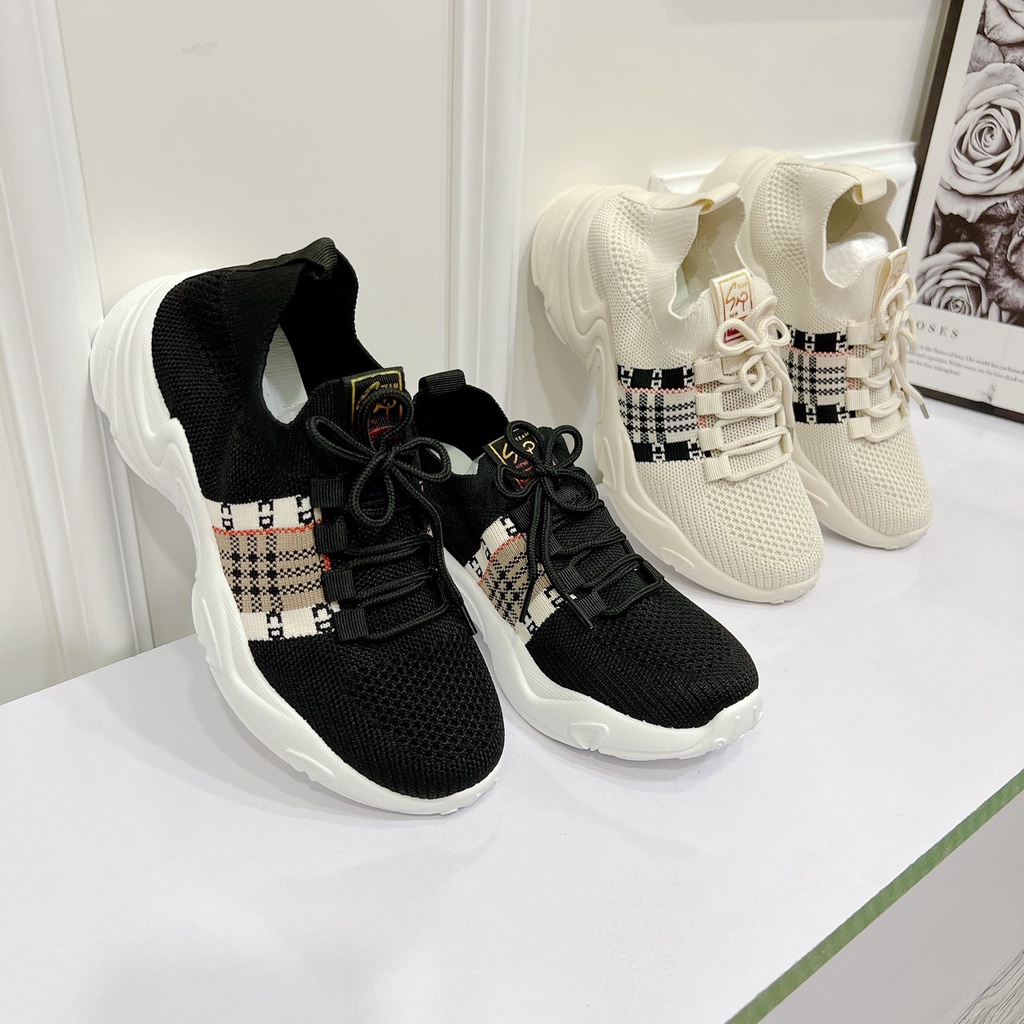 Bata Quảng Châu cao cấp chất len dệt co giãn cực mềm đi cực êm - Chị Chảnh Store