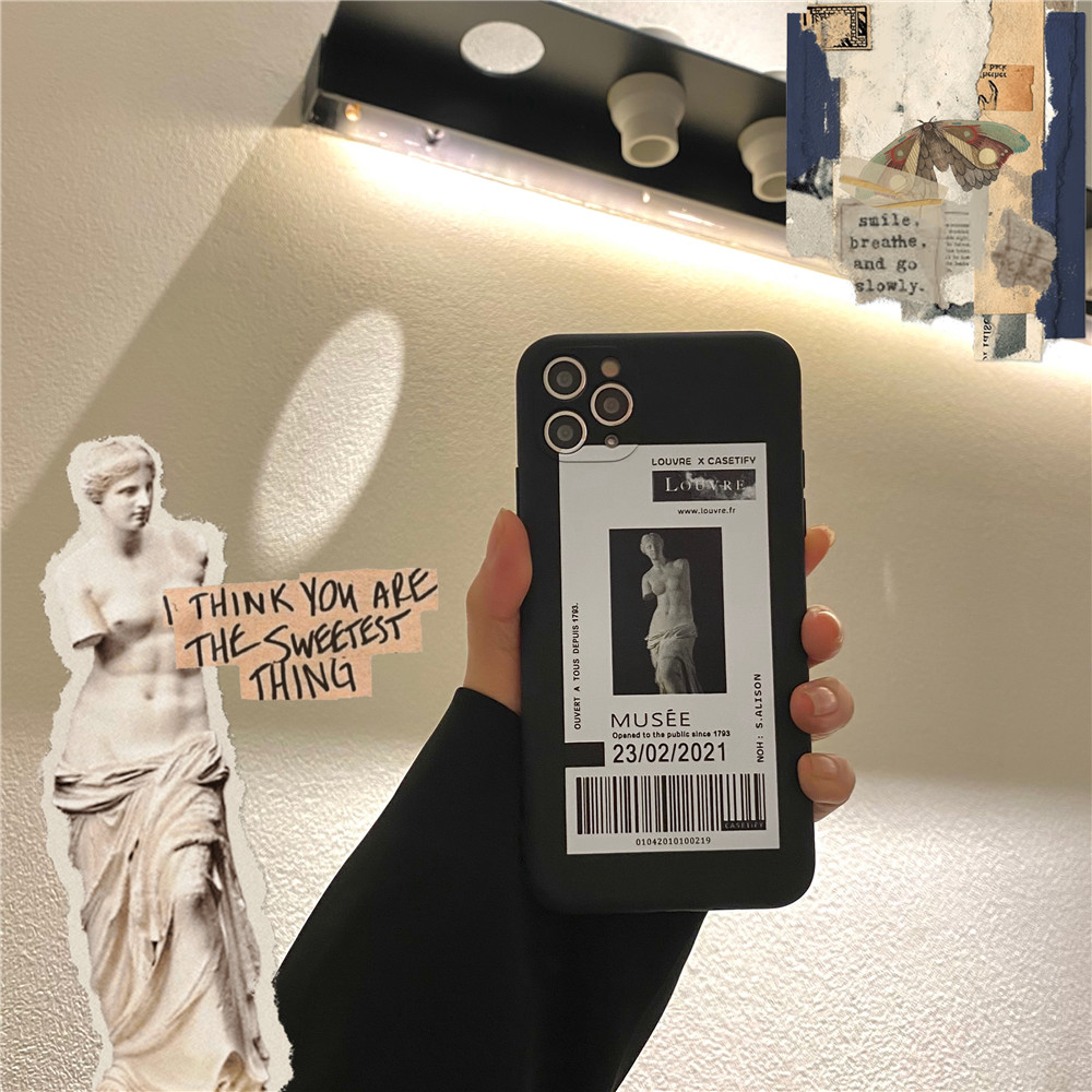 Ốp điện thoại IMD Silicon họa tiết tranh dầu chống sốc cho IPHONE 12PRO MAX 12MINI 11PRO MAX XS MAX XR SE 2020 7 8 | BigBuy360 - bigbuy360.vn