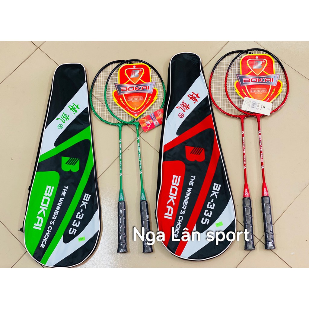 Cặp hai vợt cầu lông Bokai dành cho học sinh, sinh viên giá rẻ bền đẹp
