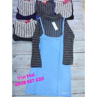 Đầm yếm len ( ảnh thật + clip)