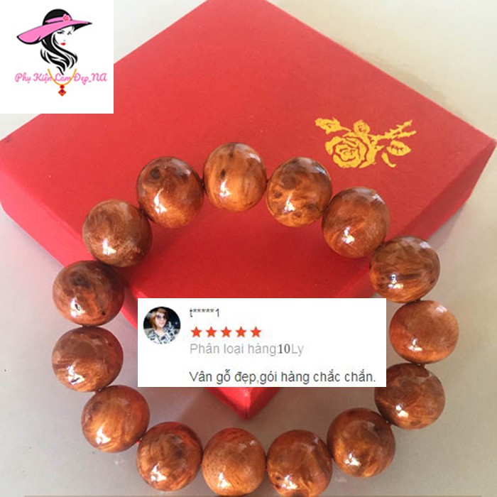 Vòng Tay Phong Thuỷ Gỗ Huyết Long Cho Nam Và Nữ - Mang Lại May Mắn, Bình An