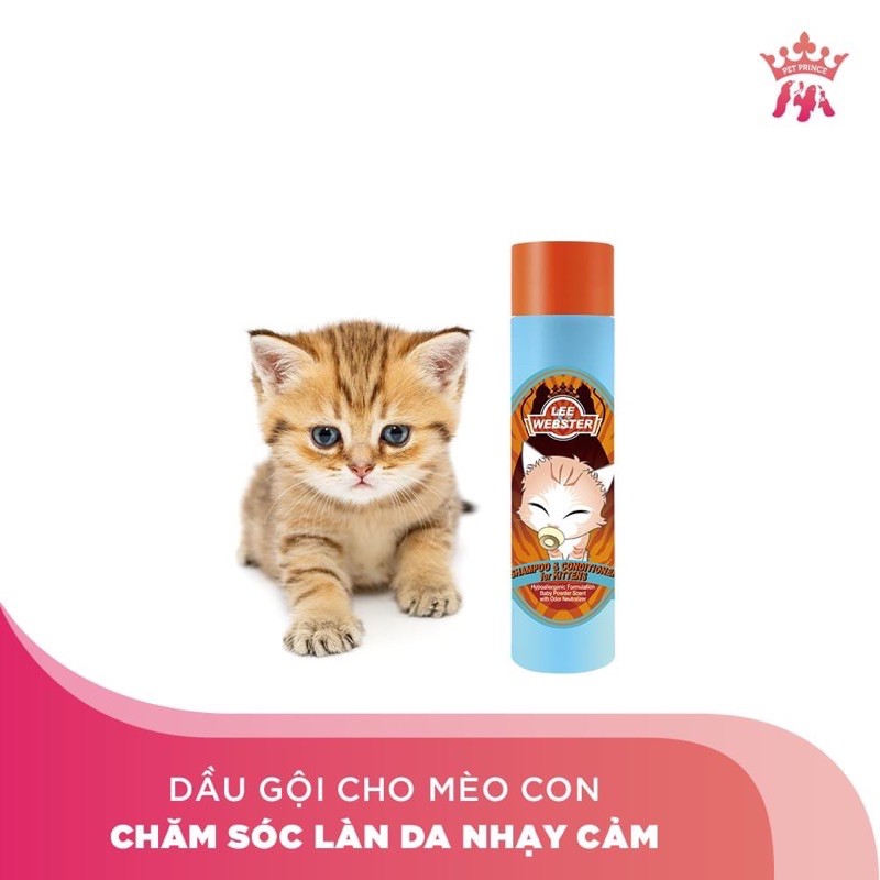Sữa tắm dưỡng lông mèo Lee Webster