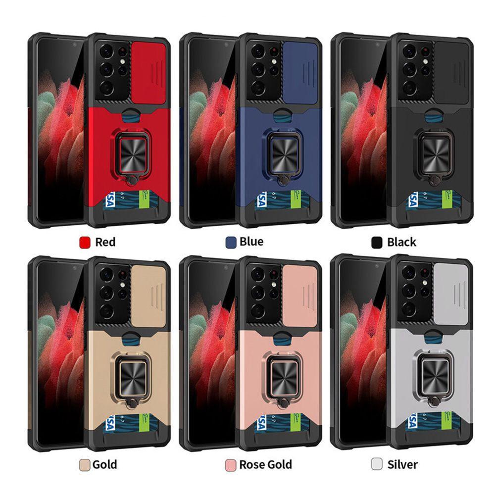 BTLIMER Ốp Điện Thoại Kiểu Giáp Kèm Giá Đỡ Nhẫn Chống Rơi Sang Trọng Cho Samsung Galaxy S22