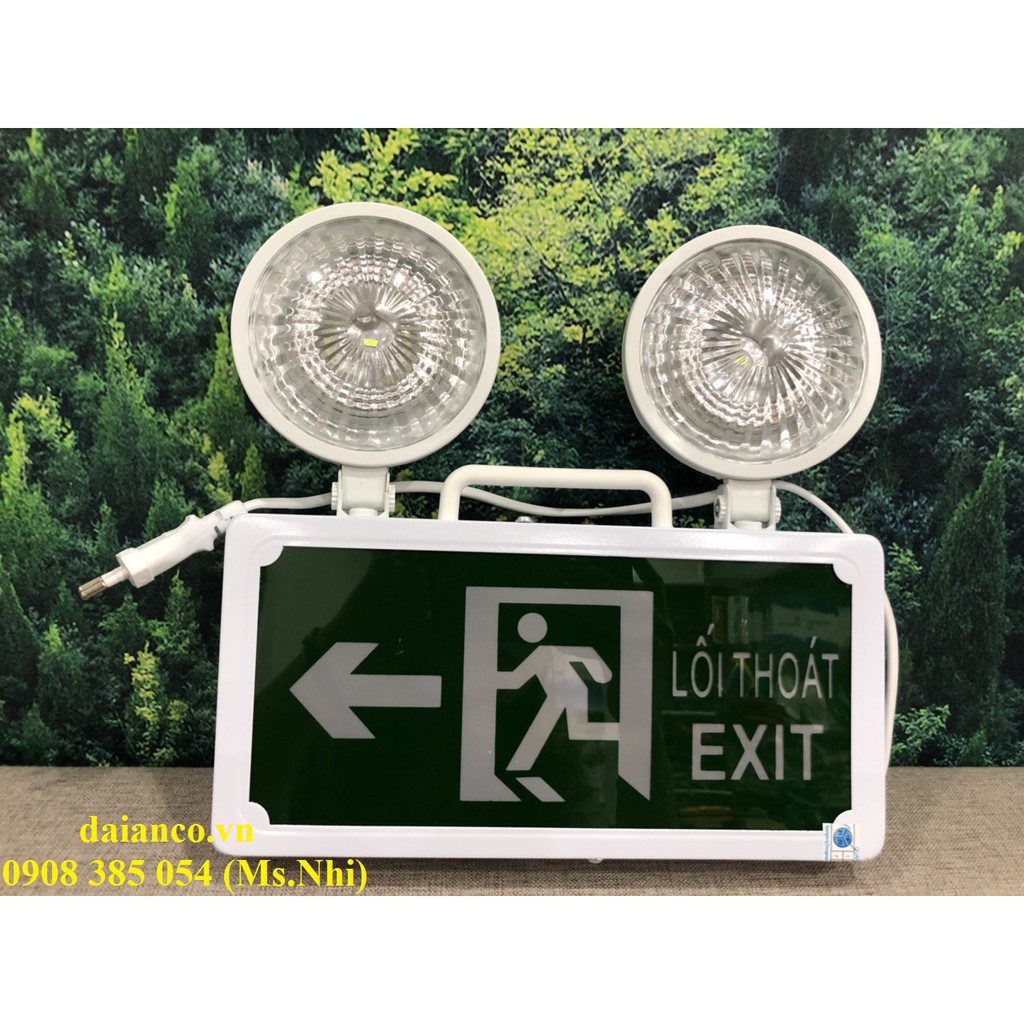 Đèn Chiếu Sáng Sự Cố Kết Hợp Biển Chỉ Dẫn Thoát Nạn Chỉ Trái YF-203 (E-SC-T)