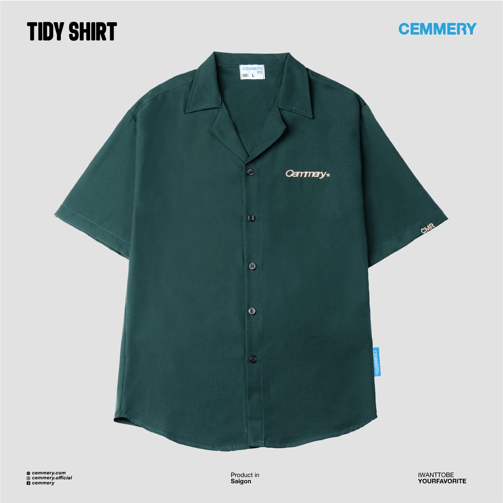 THỜI TRANG CAO CẤP Áo Sơ Mi tay ngắn Local Brand "TIDY SHIRT" # 6 Color